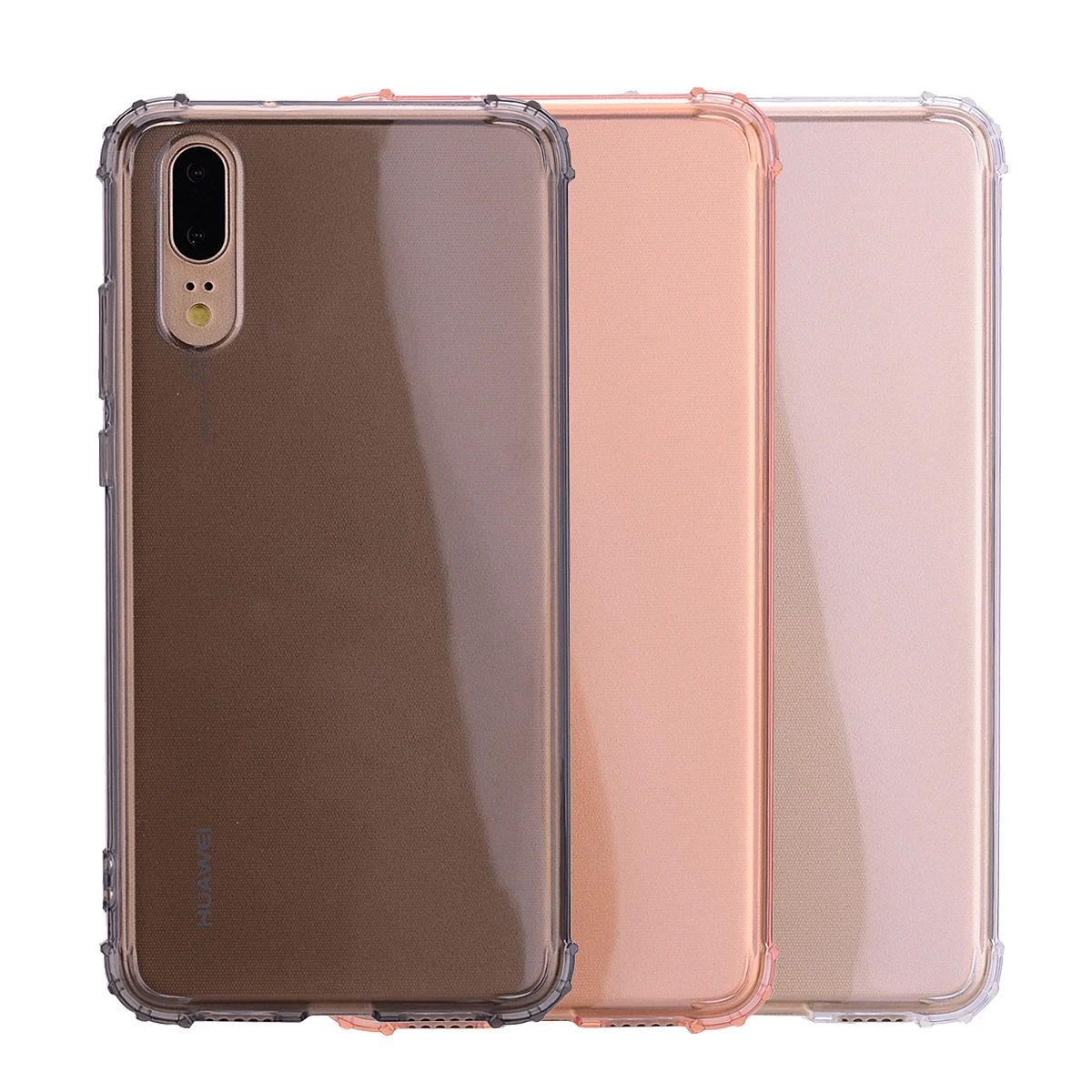 Ультра тонкий Ясно Прозрачный чехол из термополиуретана и силикона для huawei p20