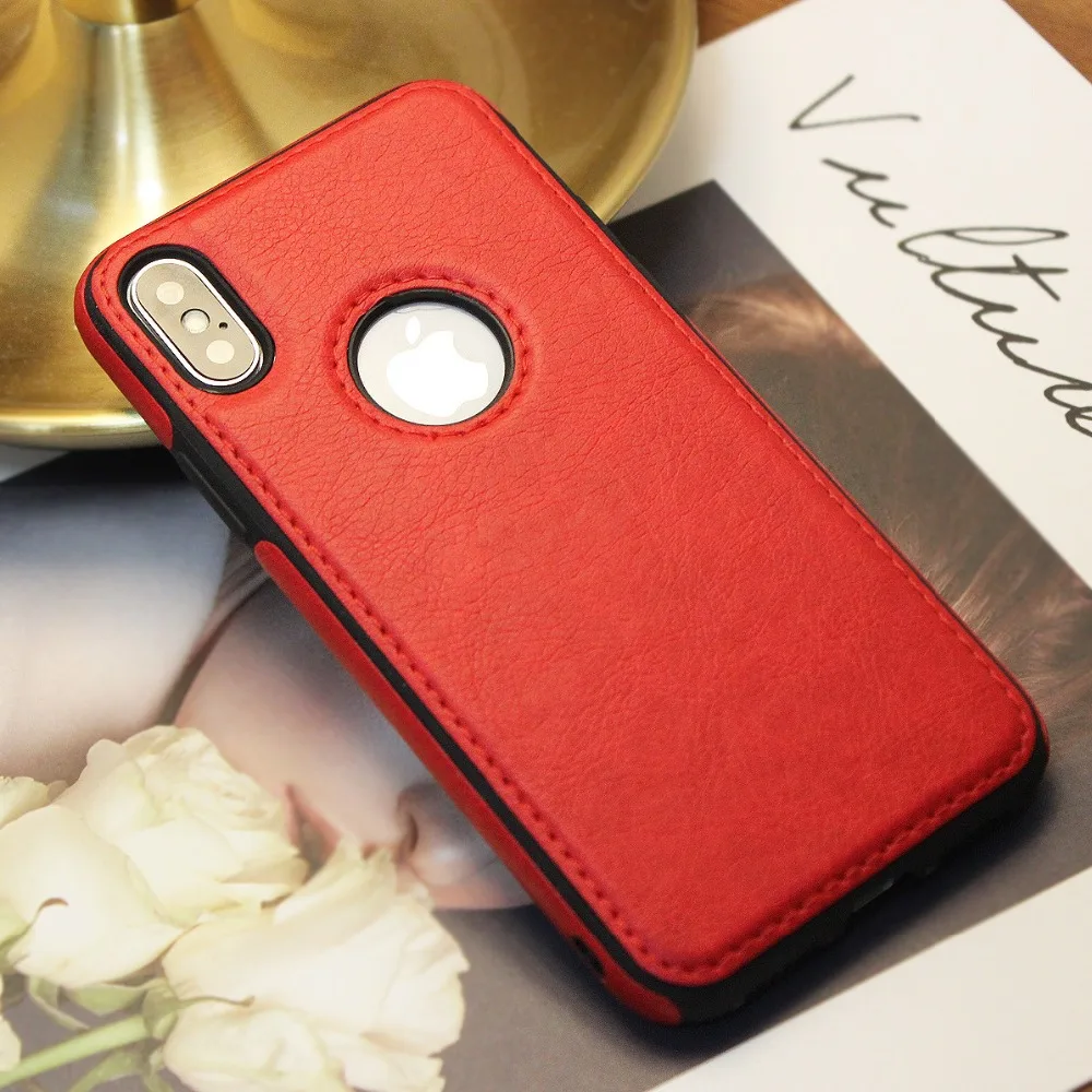 Прошитый Тонкий чехол из искусственной кожи для iphone 11Pro Max XR X XS MAX, кожаный Ультратонкий чехол для телефона s для 6 6s 7 8 plus, защитный чехол