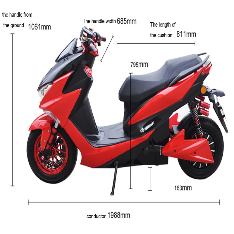 Электрический мотоцикл Скутер Smax Lion Roar II Force для взрослых 72В электрический