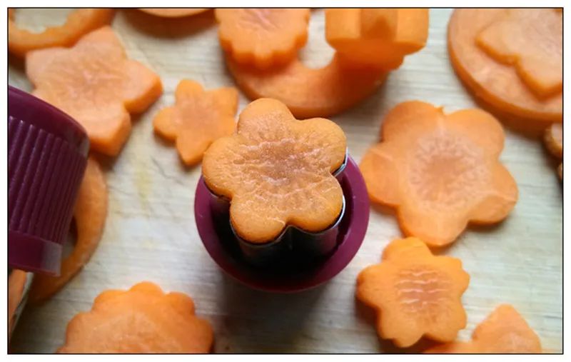 8 наборов из нержавеющей стали для цветов и овощей нож фруктов тиснение форма