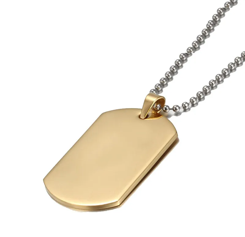 Подвески из титановой стали индивидуальные в стиле милитари властные глянцевые