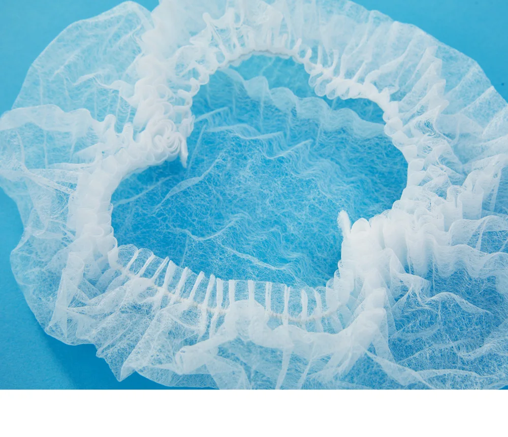 Non-woven Disposable Shower Caps Pleated Anti Dust Hat Women Men Bath Caps for Spa Hair Salon Beauty Accessories