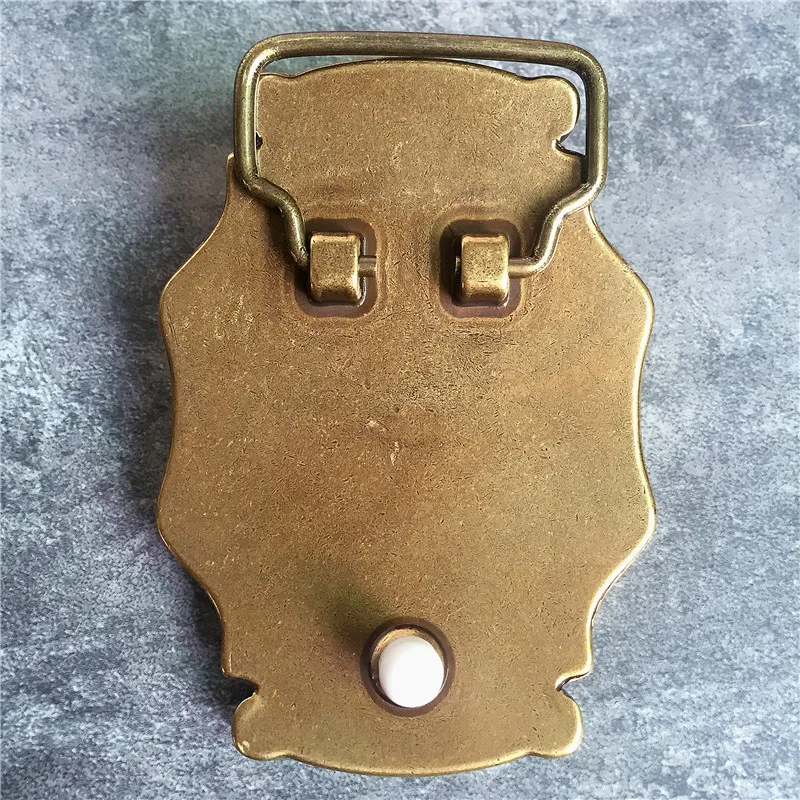 

Chinese Style Brass Bull Belt Buckle For Man Belt High Quality Classical Leather Man Belt Buckle BK0090