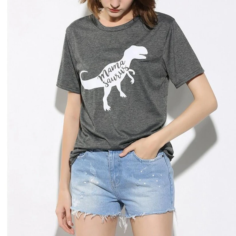 Летние Для женщин Повседневное футболки Изделие из хлопка с короткими рукавами