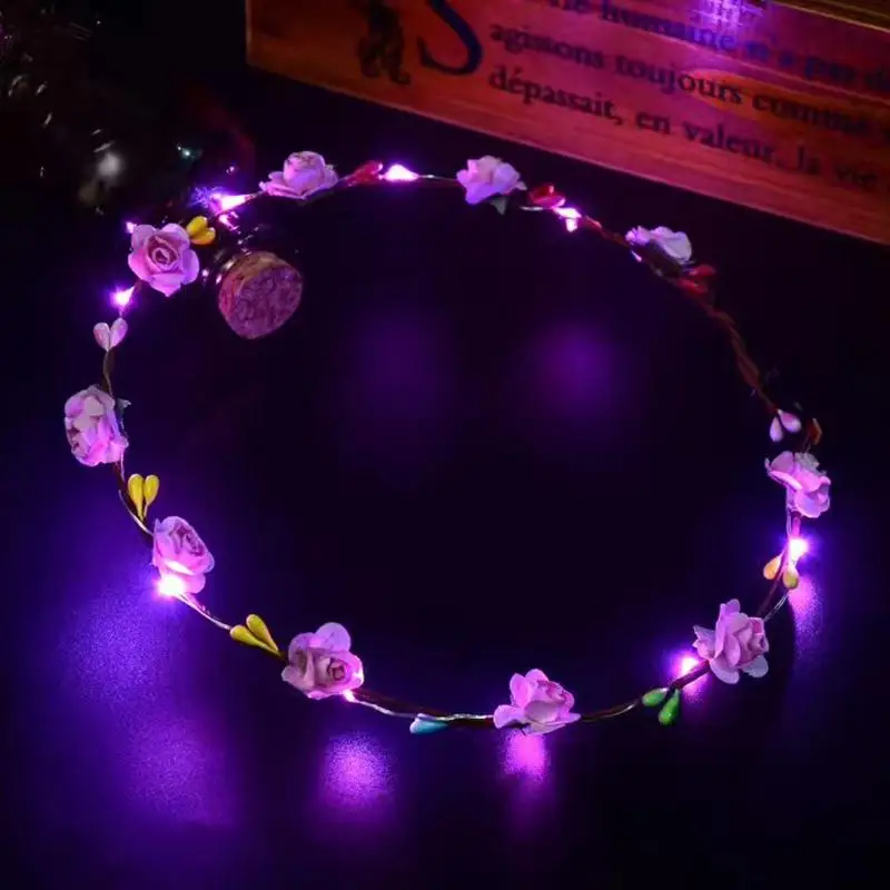 Светодиодная светящаяся гирлянда HobbyLane красивая головная повязка подарочное