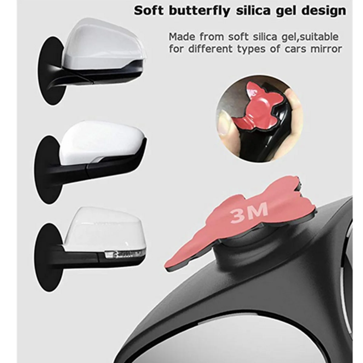 2 в 1 Автомобильное зеркало заднего вида с широким углом обзора 360