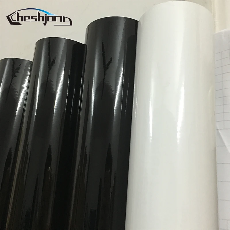 Виниловая супер глянцевая черная пленка для мотоцикла пианино с воздушным