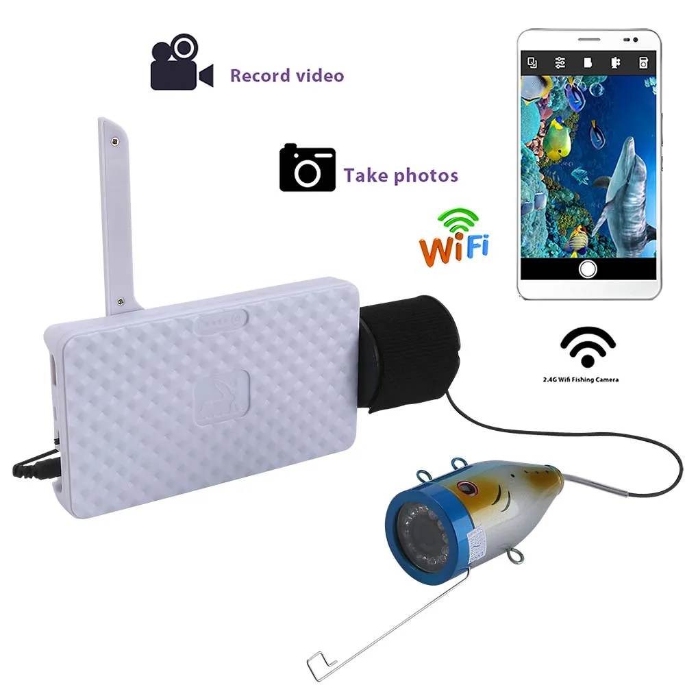 Беспроводная подводная рыболовная камера 720P Wi-Fi 15 м | Безопасность и защита