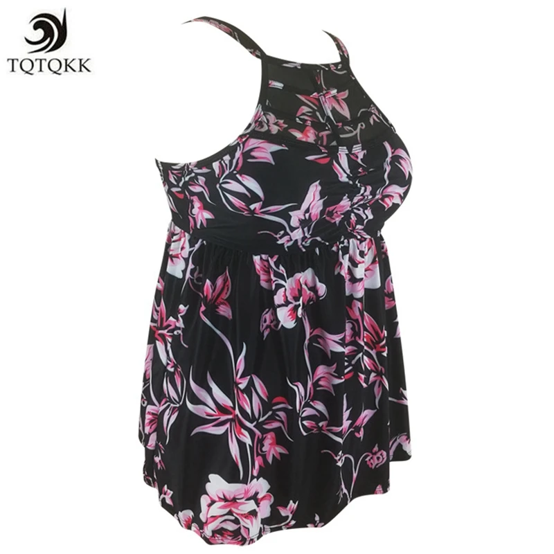 2019 принт сетки плюс размер купальники танкини купальник Женские шорты платье из