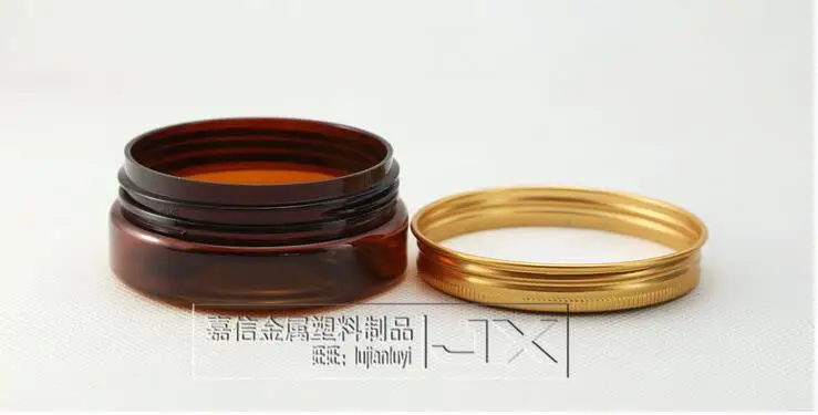 Free Shipping 50g/ml Dark Brown Plastic Flat Bottle Jar Aluminum Screw lid Butter Pomade Bath Salt Small Sample Packing Bottles | Красота и