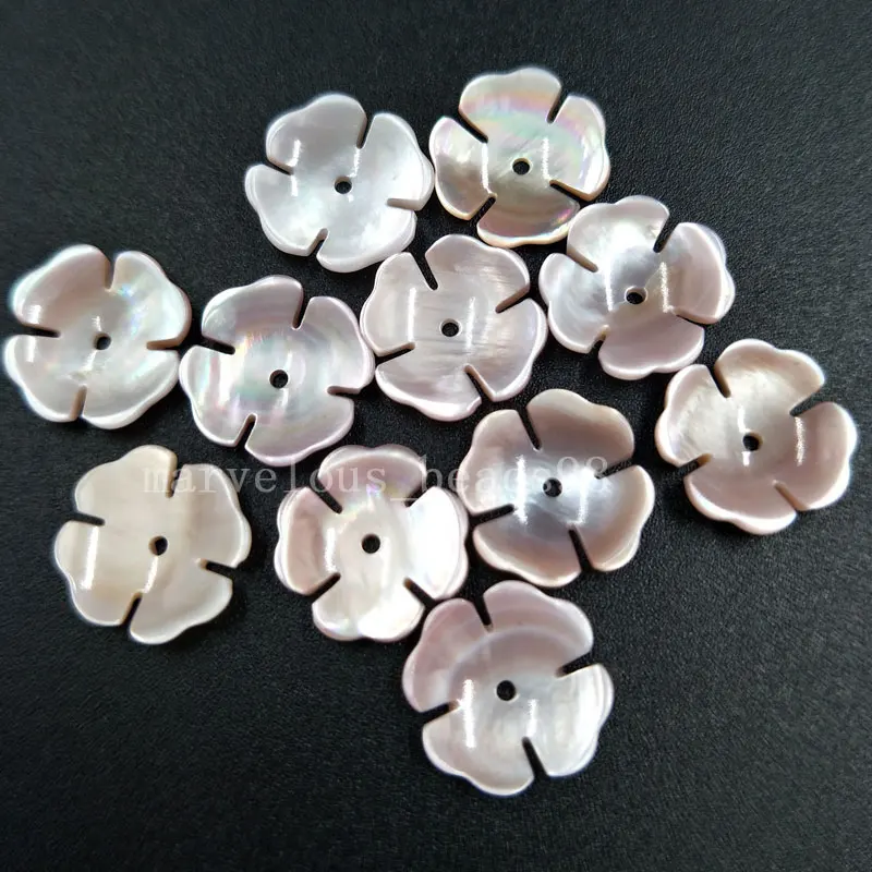 10mm MC4960 10 шт. 8 мм; 10 мм; 14 мм; 20 мм; Белый Розовый перламутровый цветок для женщин и мужчин кулон из бисера pMC4928 - Окраска металла: 10mm MC4960