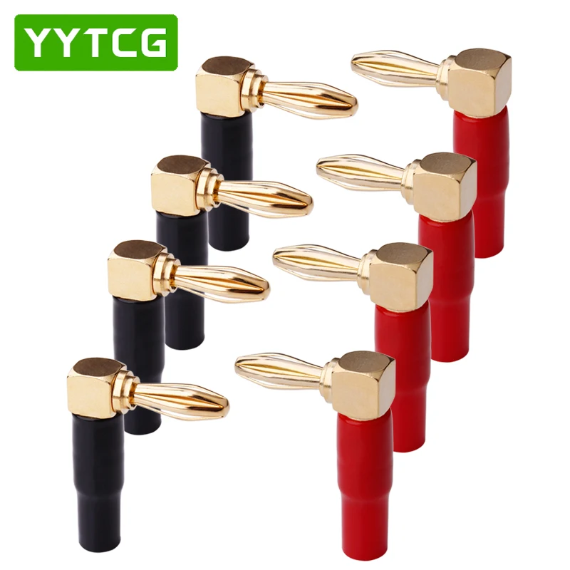 YYTCG 8 шт. прямой угол 90 градусов 4 мм штекер банана L Тип для переплетения