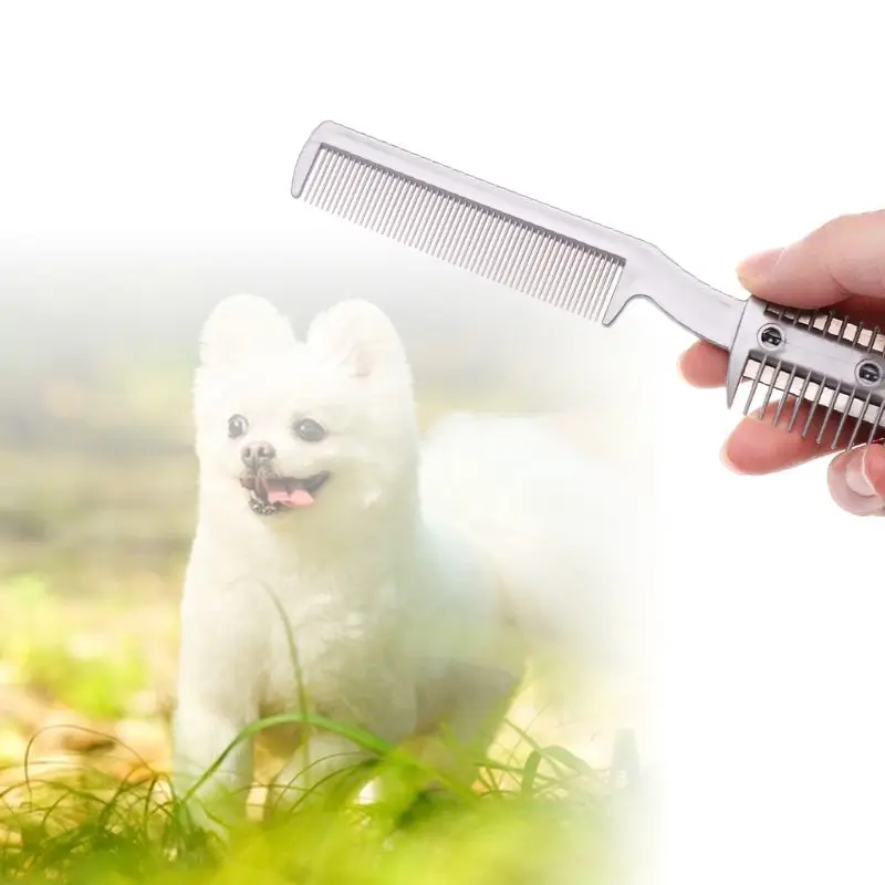 Расческа для стрижки домашних питомцев щетка удаления шерсти у собак