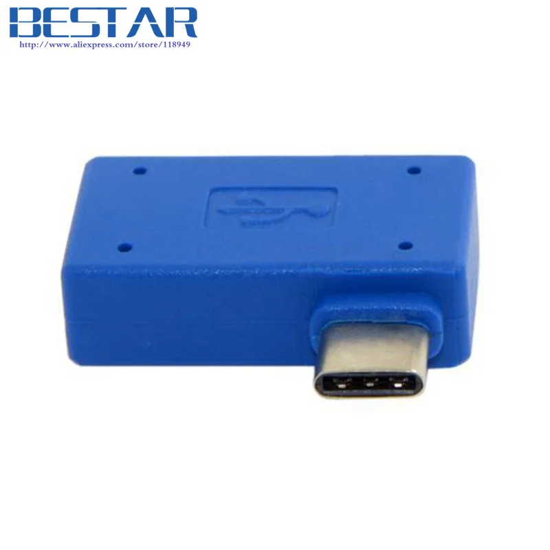 Прямоугольный 90 градусов USB 3 1 type c C Type папа к 0 A Женский OTG адаптер Коннектор