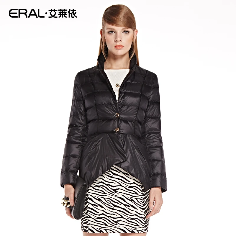 ERAL Зима Новое поступление Для женщин тонкий нерегулярные-мужской костюм пальто