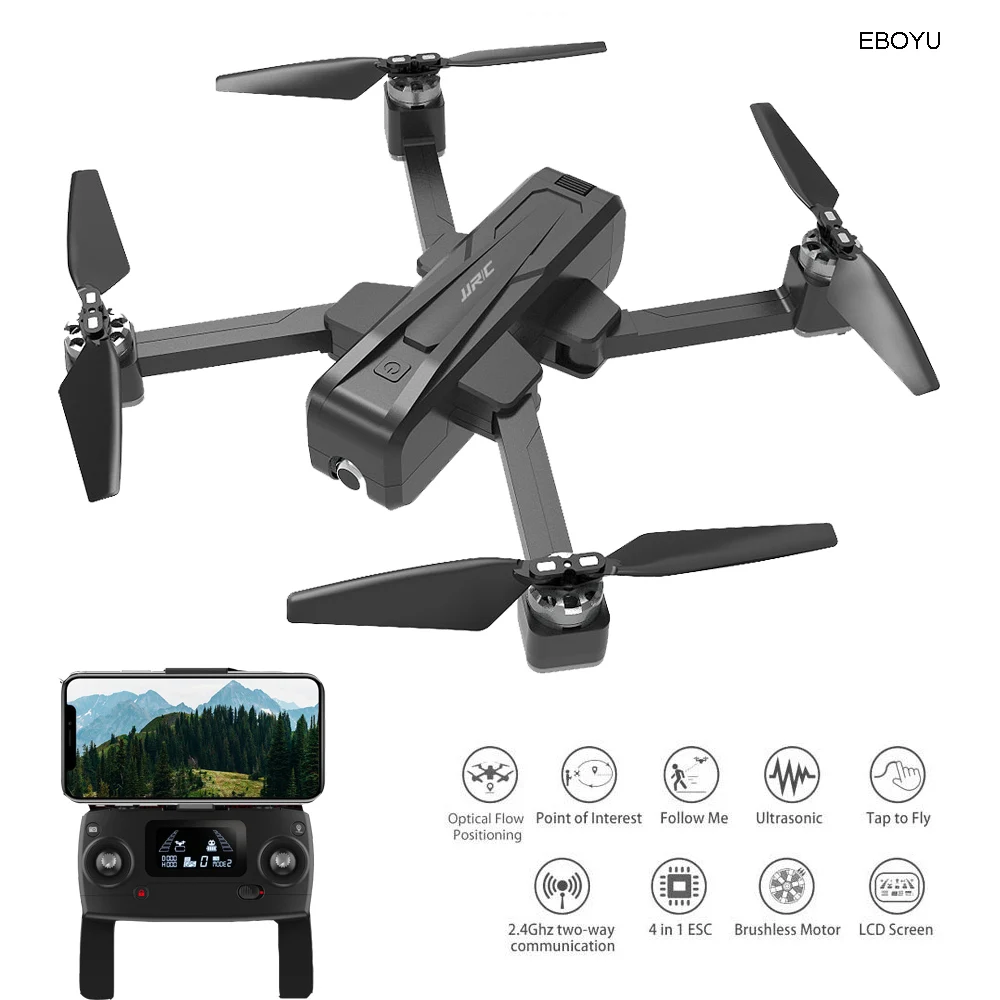 

JJRC X11 5G WiFi FPV Brushless Motor 2K Wide Angle HD Camera GPS Dual Mode Positioning Foldable RC Drone Quadcopter GPS Drone