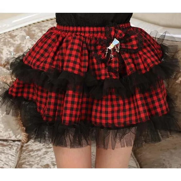 Женские микро-юбки Высококачественная клетчатая юбка в стиле преппи &quotЛолита&quot