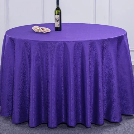 dark purple Сплошной цвет полиэстер ткань круглый стол квадратный белый стол покрытие для столовой и гостиной кухня ткань Свадебная вечеринка стенд - Цвет: dark purple