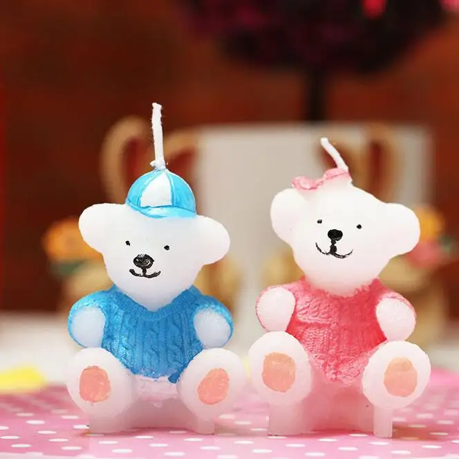 Свеча для детского праздника свечи дня рождения свитер животные медведи