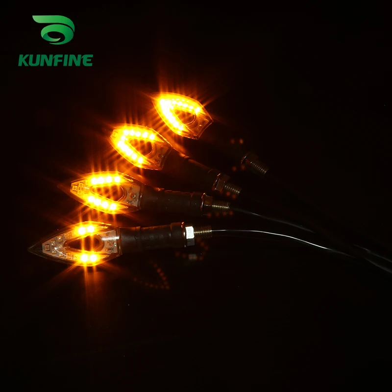 KUNFINE Универсальный светодиодный светильник для мотоцикла с мерцающим сигналом