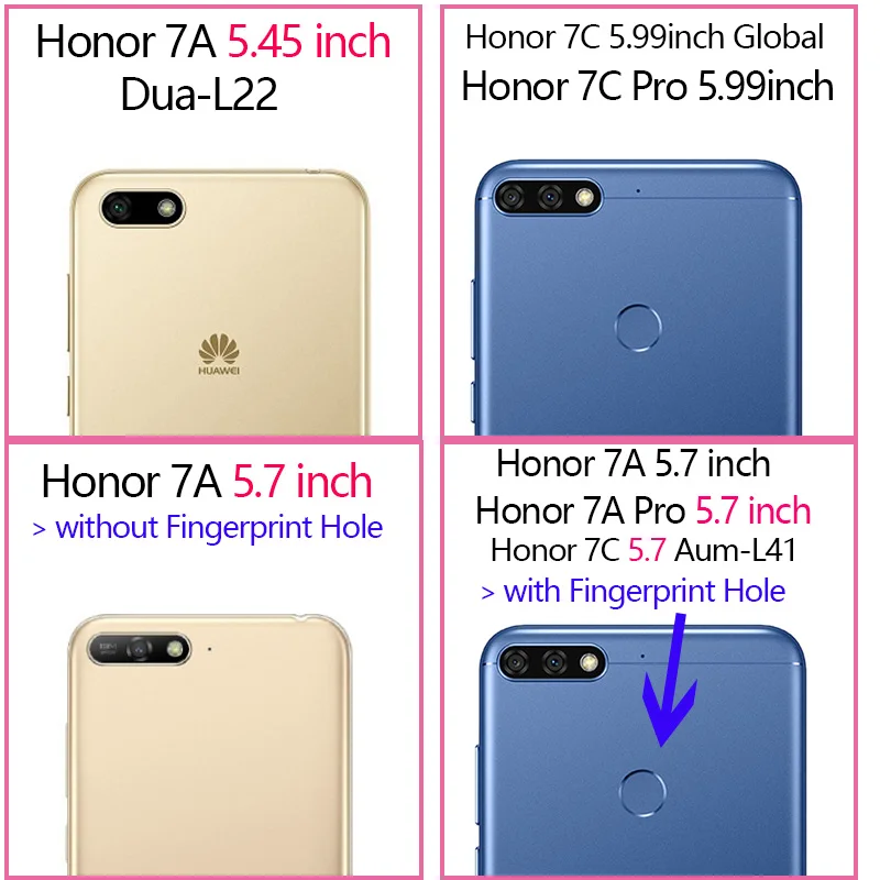Чехол для Honor 7C сверхяркий глянцевый чехол из поликарбоната и ТПУ Huawei 7A Pro Dua