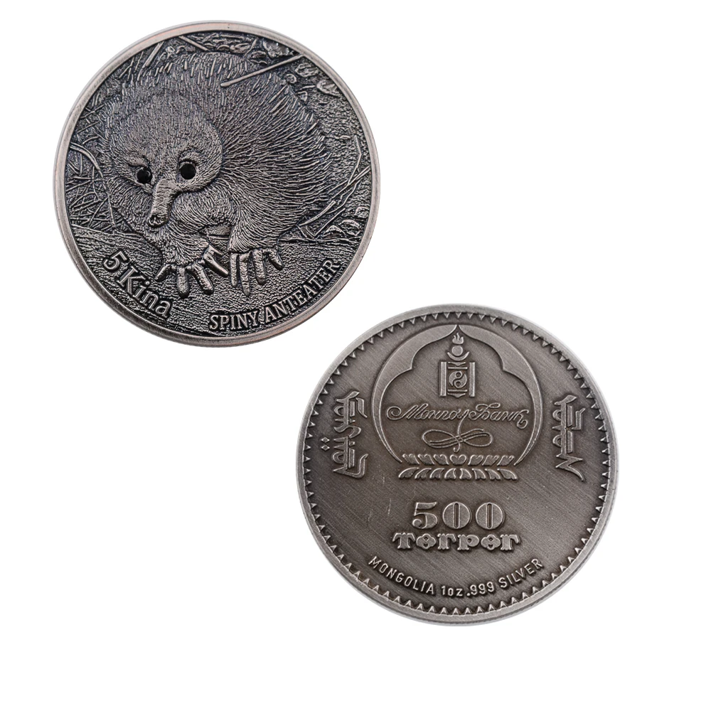 

Mongolia Ancent Endangered Animal Bronze Coin Birthday Gifts Coin Child Gifts Challenge Coin Coins Collectibles