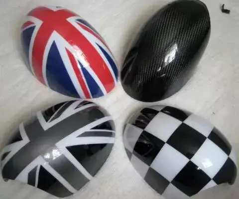 12Design!HD MINI Cooper mirrors sticker Smart car rear view cover decal PVC flag Car modification Vinyl film Clubman styling |