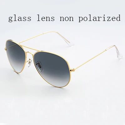 Gradient gray glass 3025, солнцезащитные очки, поляризационные, 52/56/60 мм плавно меняющийся коричневый стеклянные линзы мужские женские зеркальные очки, gafas De очки gafas sol UV400 - Цвет линз: Gradient gray glass