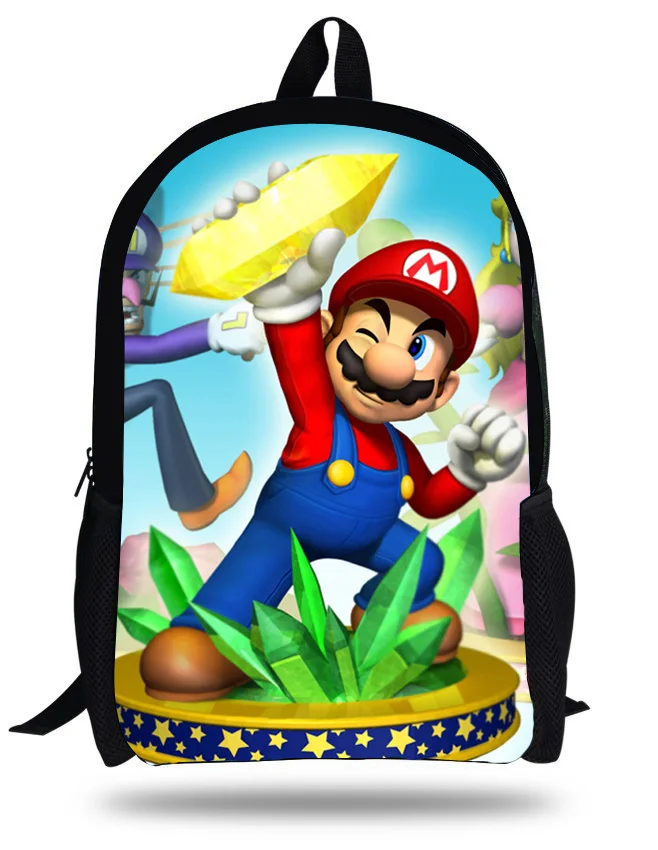 16 дюймов популярная игра Super Mario Bros Печатный Рюкзак Набор для детей школьные сумки