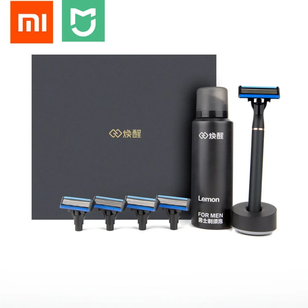 Оригинальная бритва xiaomi mijia для мужчин и женщин с ароматом лимона, 8 в 1 Набор Magbetic сменный зажим для xiaomi smart home