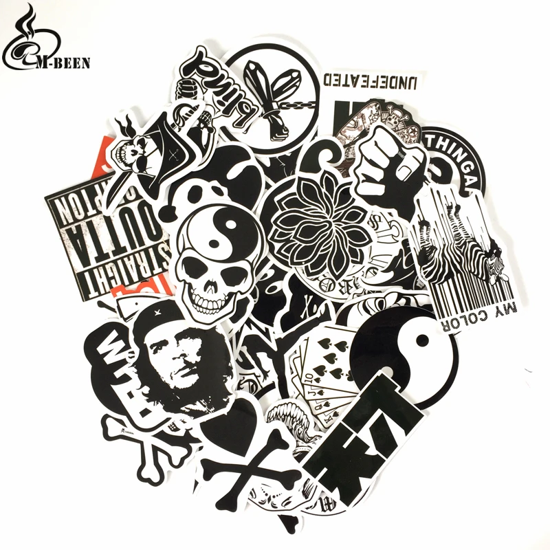 Наклейки крутые прозрачные 45 шт./лот панда клоун для чемоданов ноутбуков