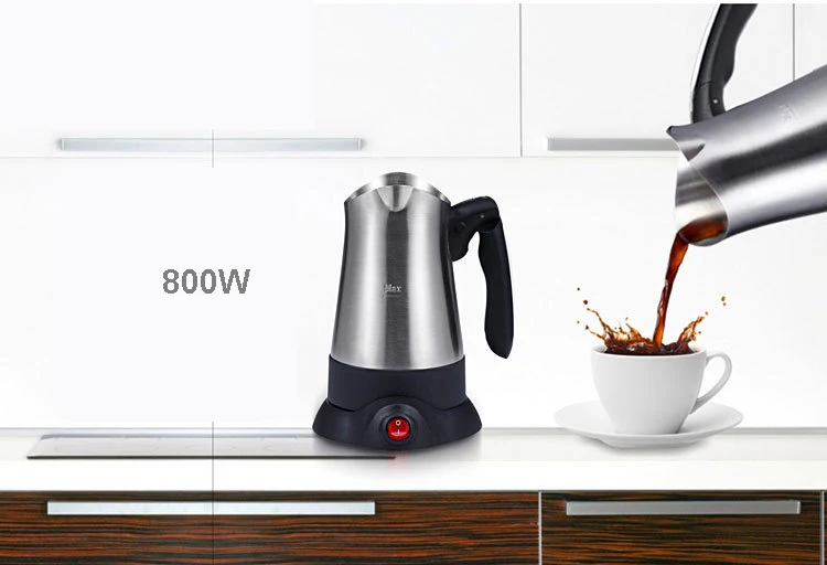 Электрический чайник для кофе 360 градусов Rptation нержавеющая кастрюля Cafeteira Expresso