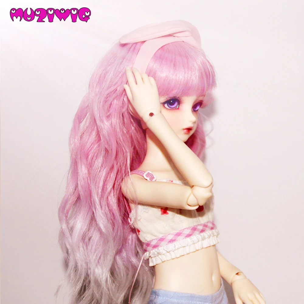 1/3 1/4 1/6 BJD парик светло розовый аксессуары для куклы шарнирной волос DIY высокая