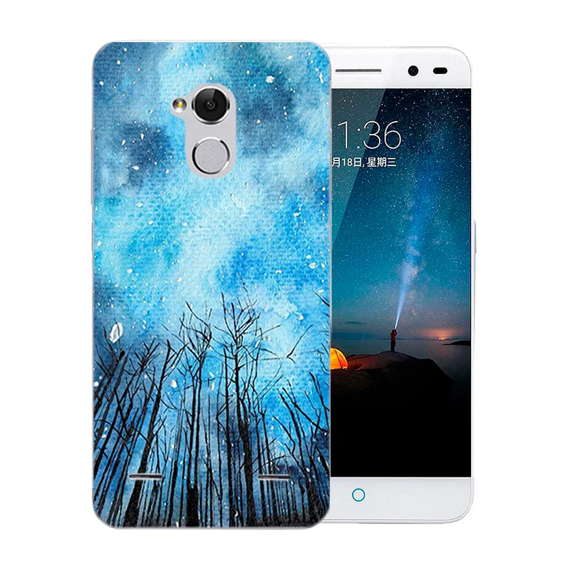 5 0 дюйма для ZTE Blade V7 Lite прозрачные чехлы телефона Мягкие силиконовые с узором