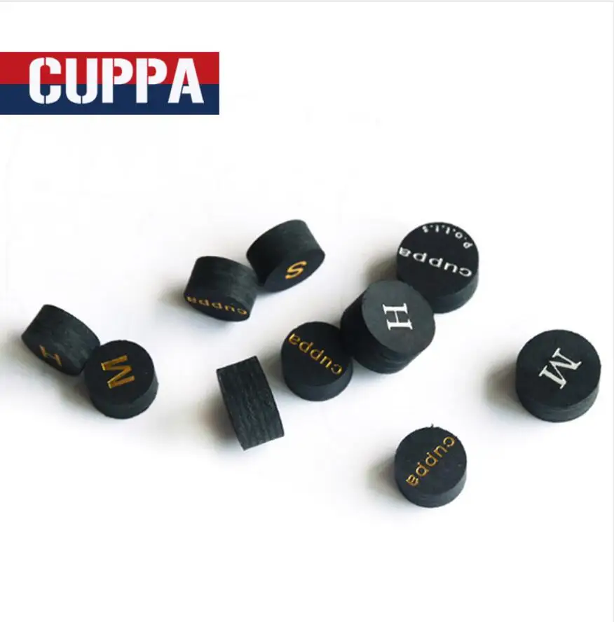 Новое поступление Cuppa 3 шт./лот 10 мм/12 мм снукер кия наконечники S/M/H твердость