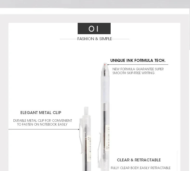 Andstal набор милых гелевых ручек в стиле Muji 0,35 0,38 0,5 мм Kawaii M& G черные гелевые ручки для офиса, школьные принадлежности, стационарные гелевые ручки