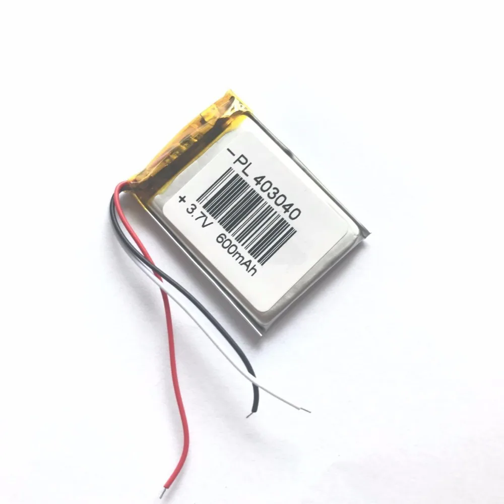 3 7 В литий полимерная батарея 043040 403040 600 мАч MP3 MP4 gps Bluetooth 4*30*40 мм литиевая небольшой