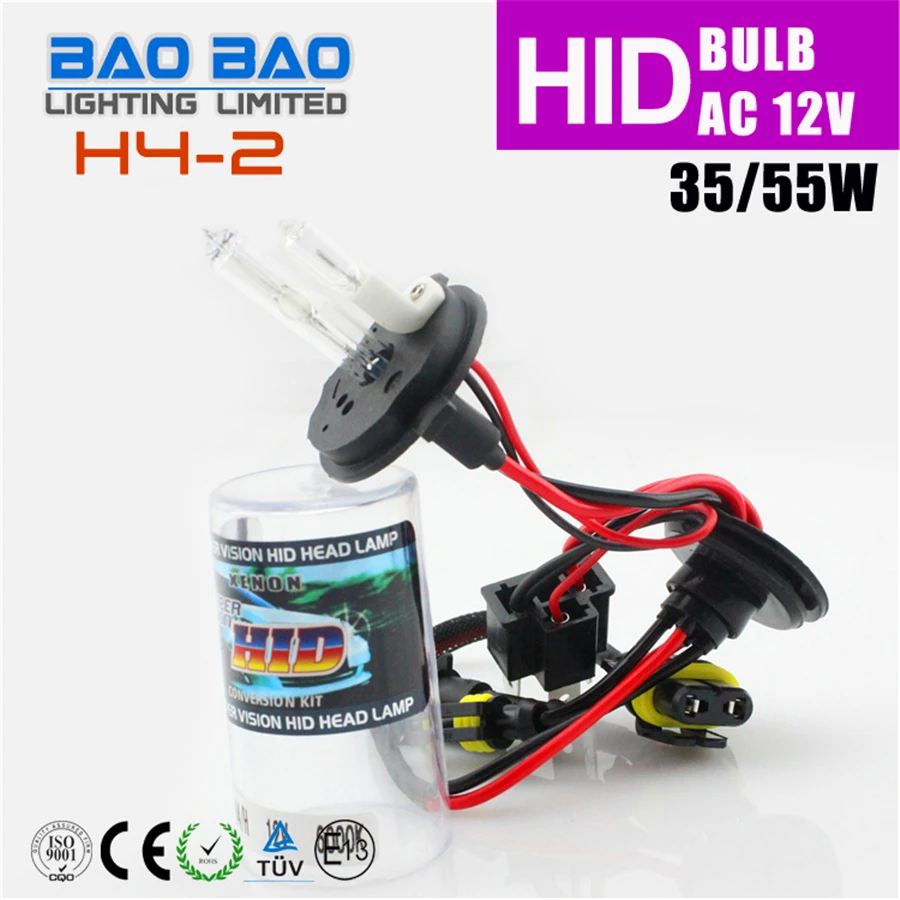 BAOBAO ксеноновые фары для автомобиля H4 H/L AC 35 Вт/55W 4300K 6000K 8000K HID Xenon разговор