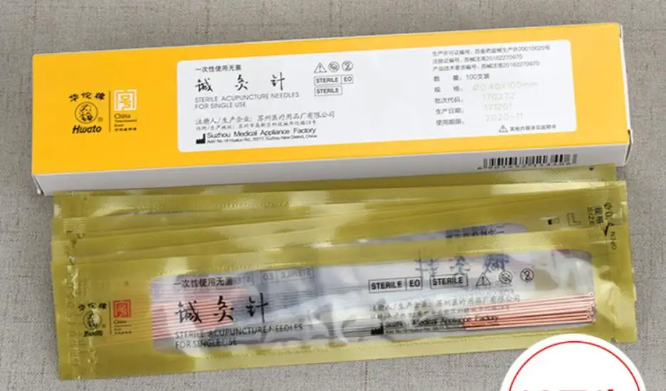 Одноразовые Асептические акупунктурные иглы 10 шт. длинные размер 0 30/0 35/0 40*100/125/150