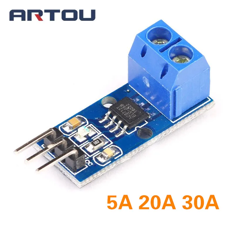 Модуль датчика тока зала ACS712 модуль для Arduino 5A 20A 30A | Электронные компоненты и