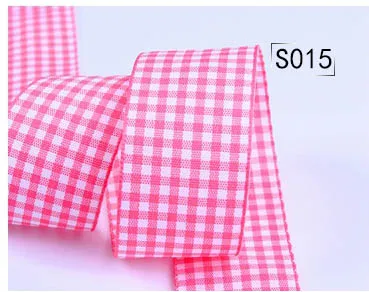 Gingham ленты высокого качества DIY ручной работы 6 9 16 25 38 мм 1/" 3/8" 5/" 1" 1-1/2 дюймов - Цвет: S015