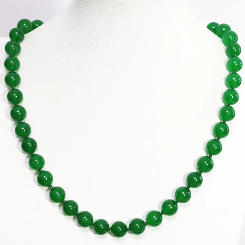 Горячая Качество Малайзия зеленый нефрит халцедон Камень Модные женские Круглый