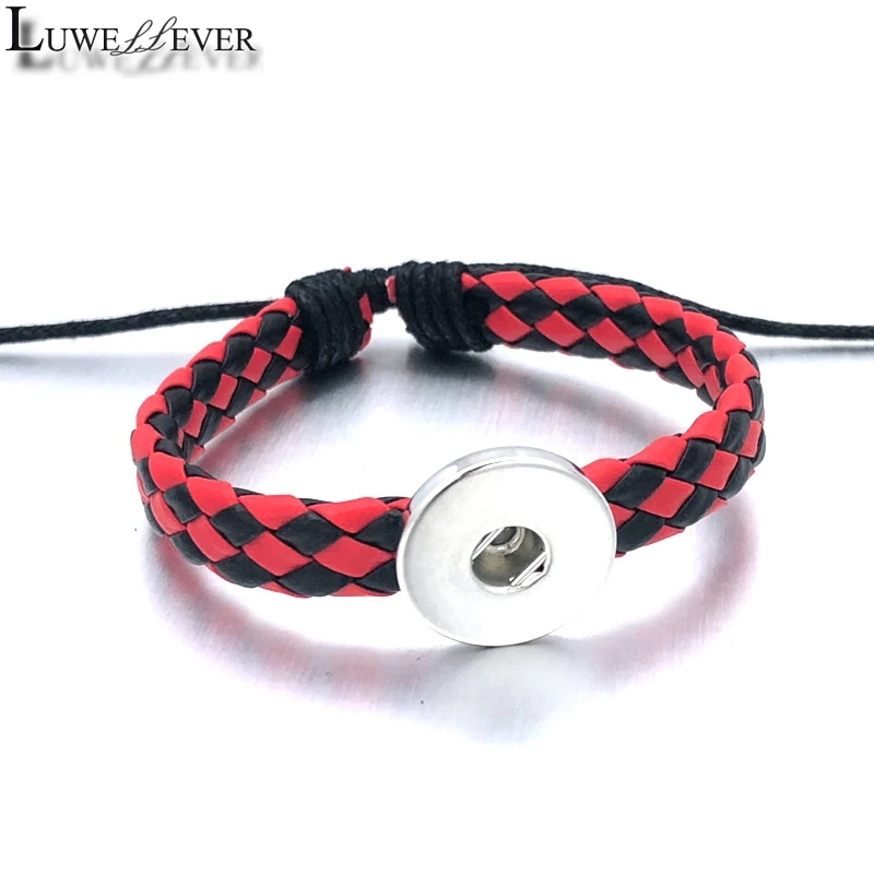 Модный Регулируемый 019 браслет из искусственной кожи Ручной работы 18 мм с