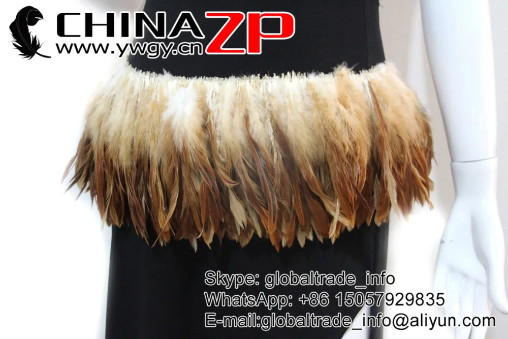 Chinazp Feathers натянутые 800 штук/цвет/пучок декольте Редкие натуральные коричневые оптом натянутые петушиные перья для секса косплей костюм