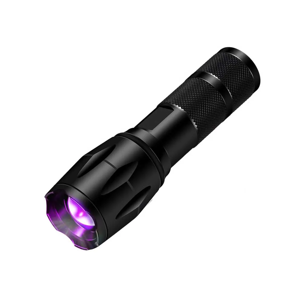 Ultrafire светодиодный фонарик Zoomable фиолетовый УФ-фонарик лампа в виде игральных костей электрическая флуоресцентная поддельная лампа УФ-лампа бусины LUZ Nichi