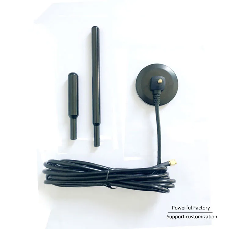 GSM/900/1800M Magnetic Base Pure Copper Rod Car Antenna 30DBI 3M Cable SMA Male