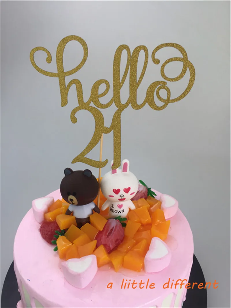 11 5x15 см 1 шт./компл. Hello 40 украшение для именинного торта 40th день рождения Возраст