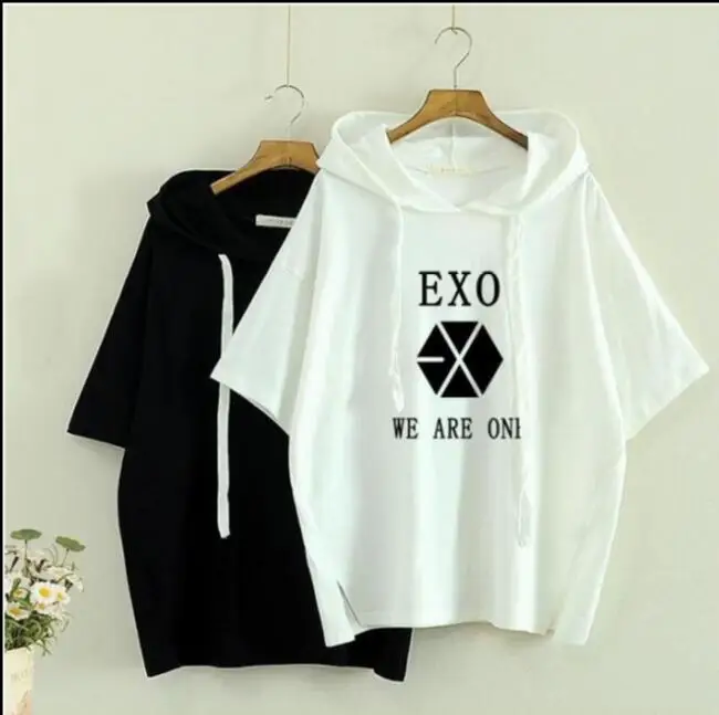 EXO три серии monster The same paragraph одежда летние концертные окружающие мужские и женские