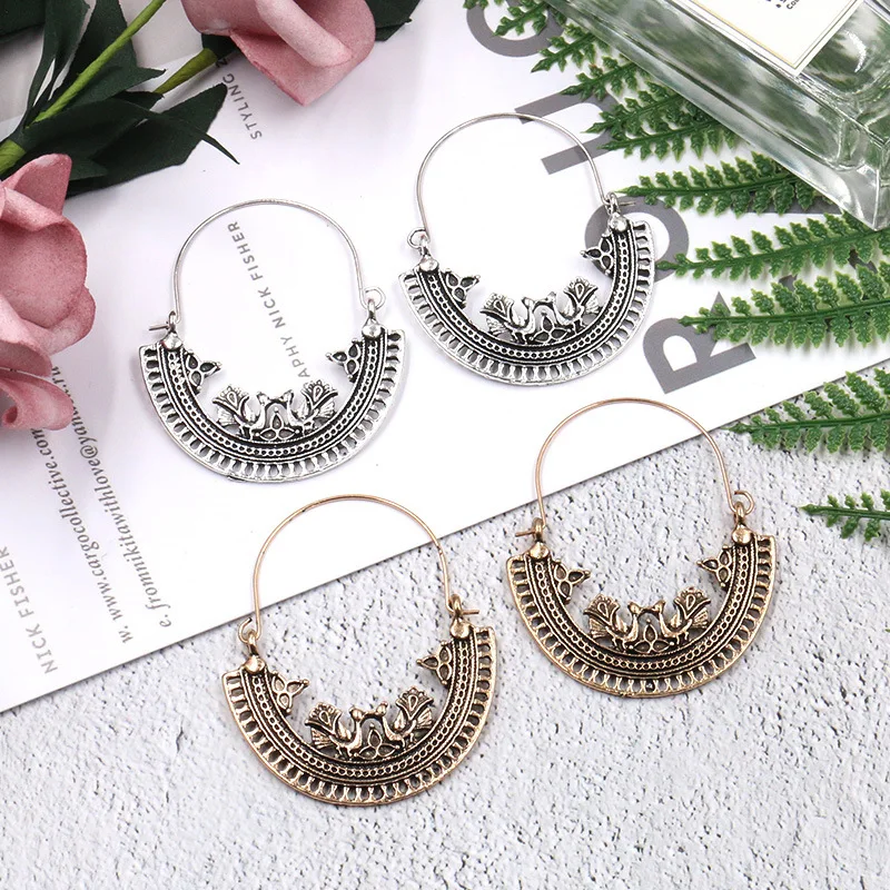 DoreenBeads модные висячие серьги древнего золота богемные филигранные винтажные