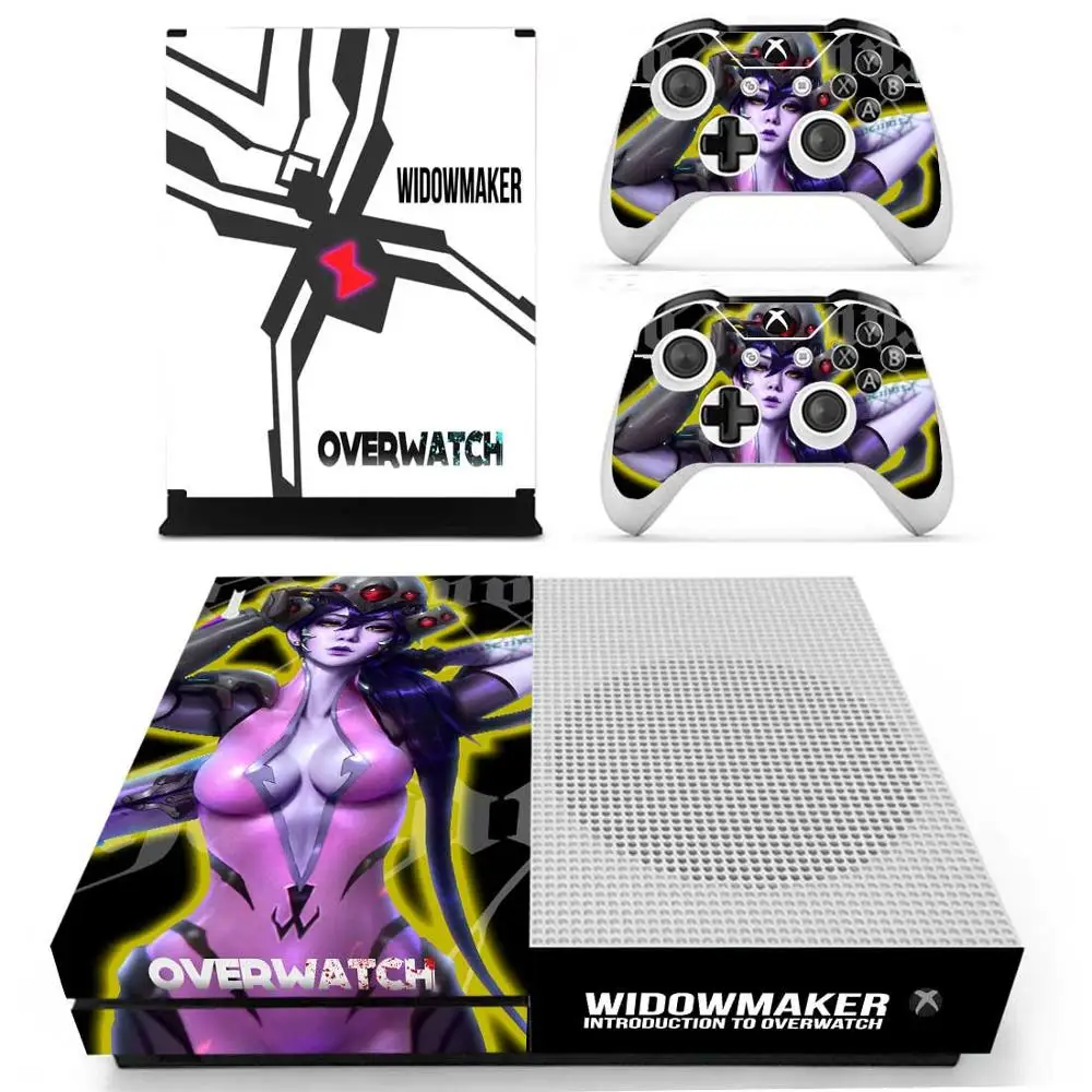 D. Va Виниловая наклейка для консоли Xbox One S с двумя наклейками для беспроводного контроллера - Цвет: YS-xboxoneS-0327